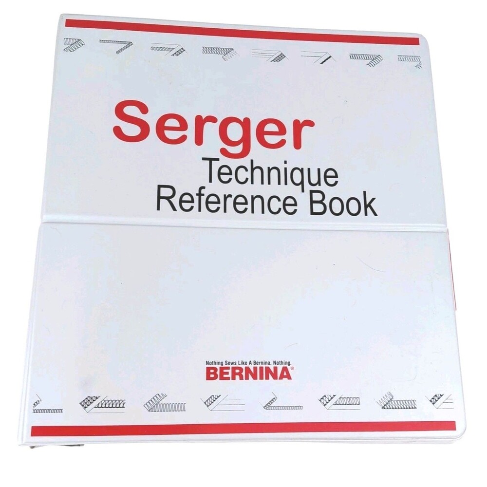 Serger Technique Reference Book Bernina 3 Ring Binder HTF